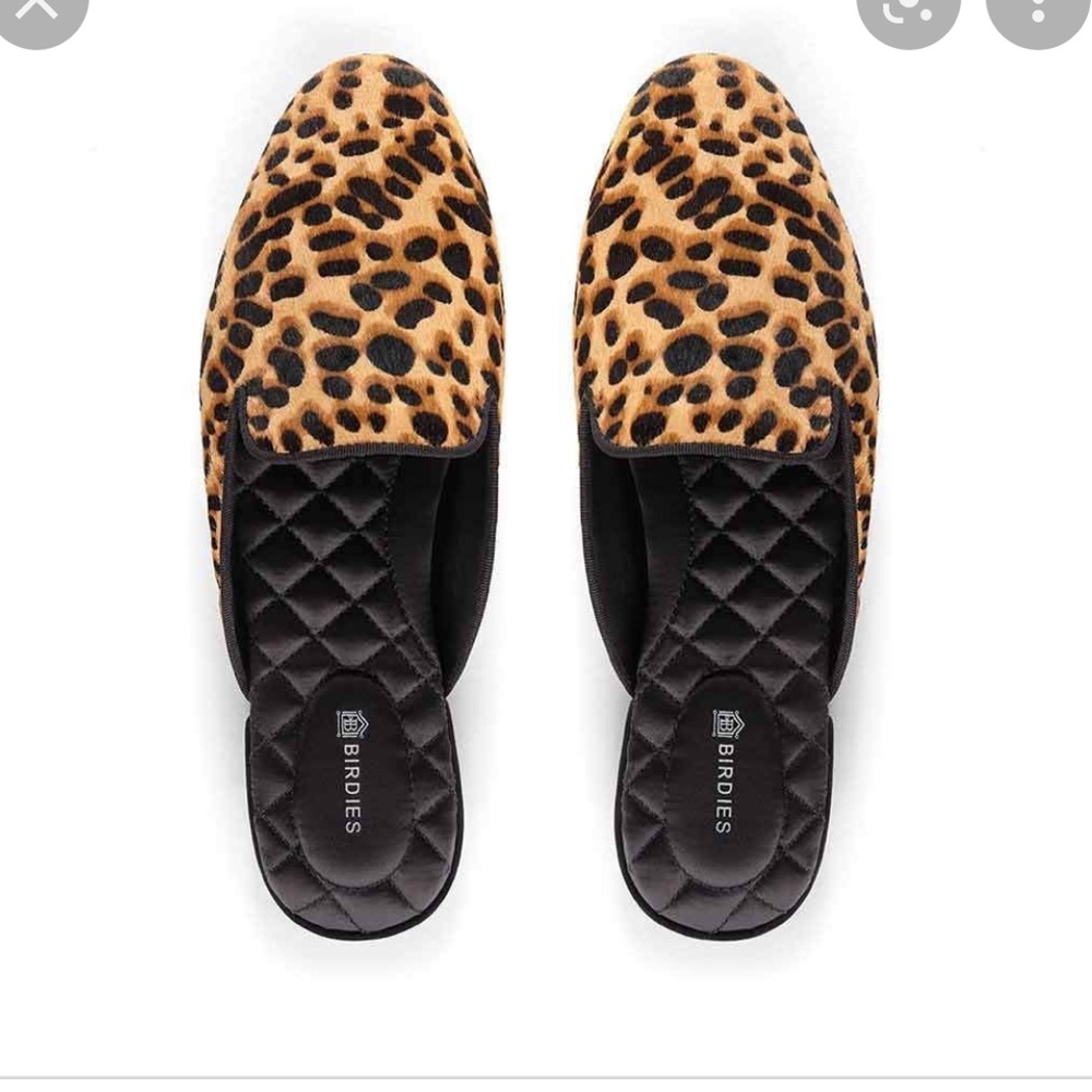 Birdies Phoebe Slides in Cheetah size 8.5